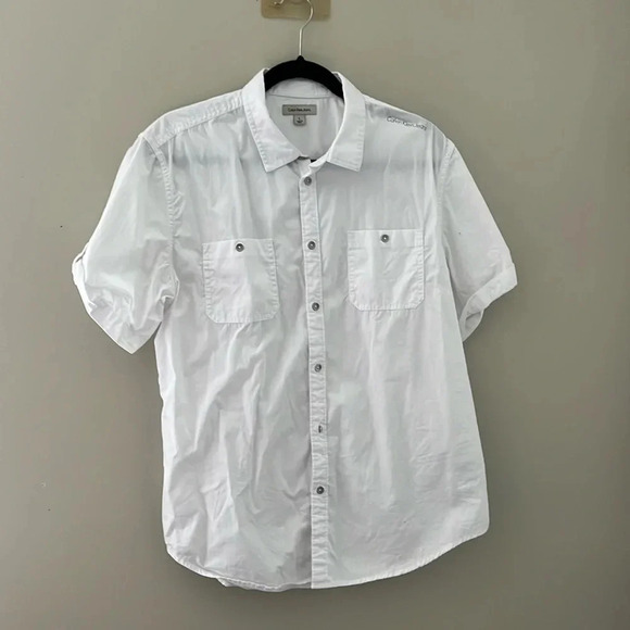 Calvin Klein Jeans Other - Calvin Klein Jeans White Short Sleeve Button-Up Shirt